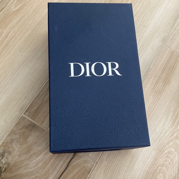 Dior Accessories Christian Dior Blue Mens Shoe Box With Tissue